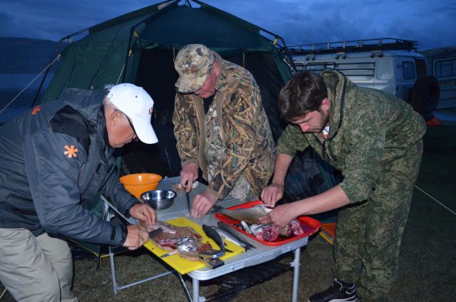 Приготовление свежепойманной рыбы