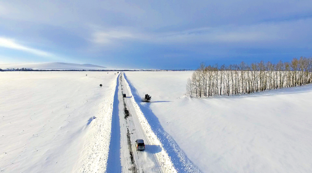 Зимние дороги Алтая
