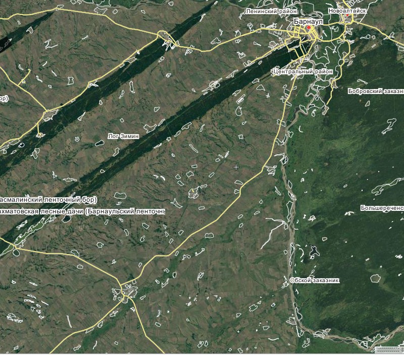 Карта барнаула со спутника высокого разрешения в реальном